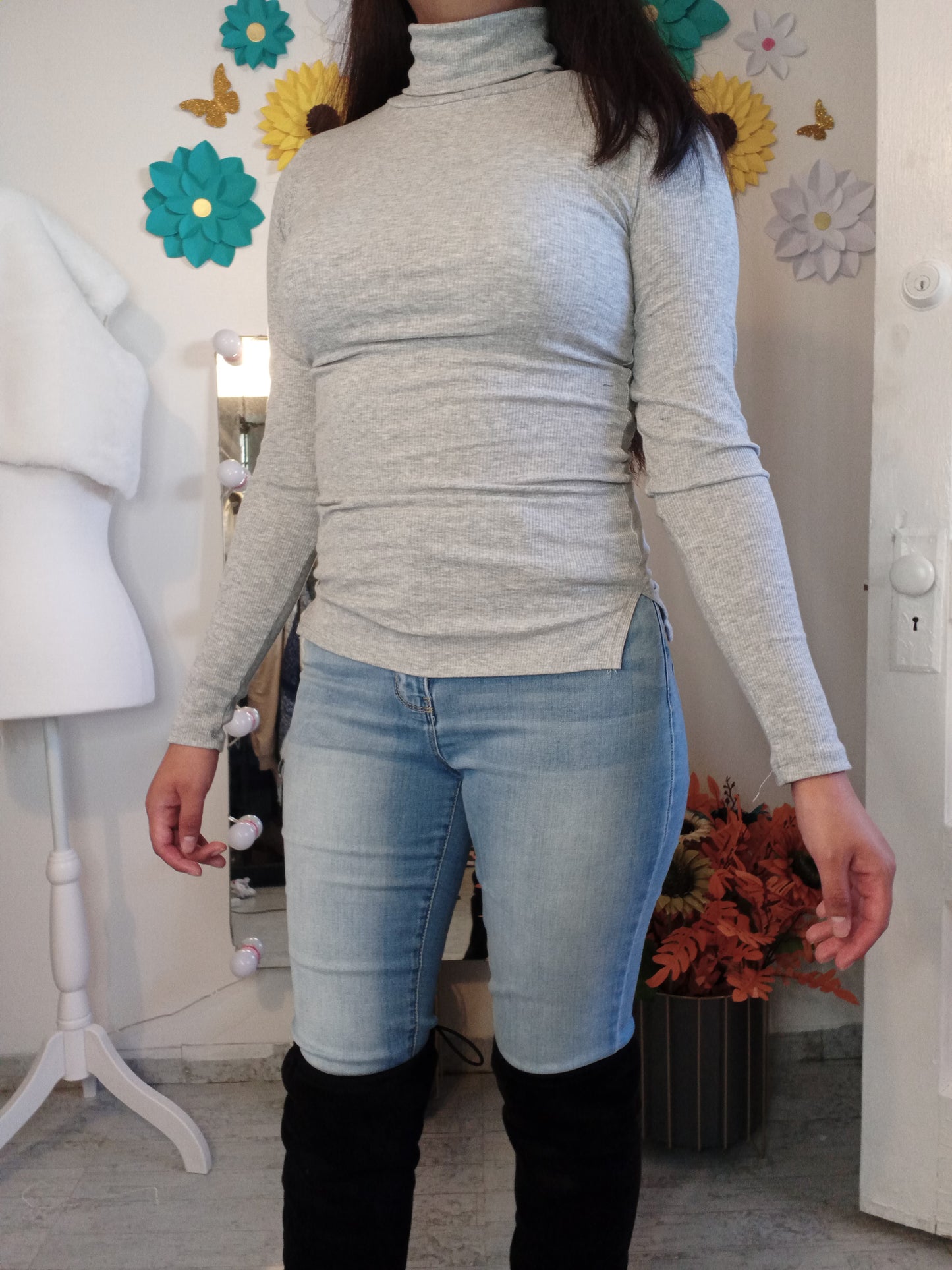 Yareli Turtleneck (Heather Grey)